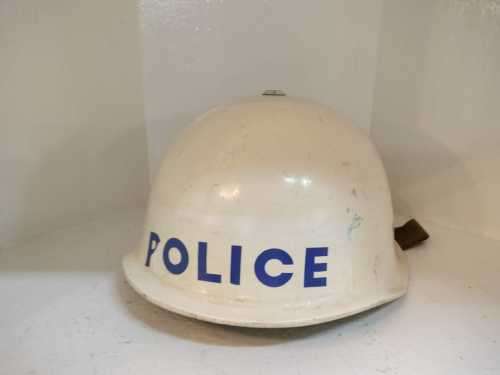 Vintage Turtle Shell Police Helmet Shell