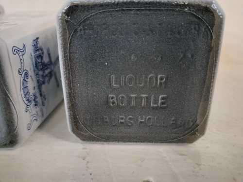 Vintage Vandermint Chocolate Liqueur Bottles Holland Delft