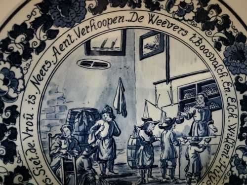 DELFT PORCELIAN BLAUE DOUW EGBERTS PLATE