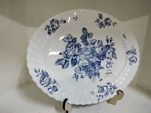Johnson Brothers Bros Devon Sprays Blue White Flower Meat Platter