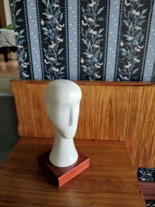 Vintage Ikea Nagon Bisque Ceramic Mannequin Head Modern Art Sculpture