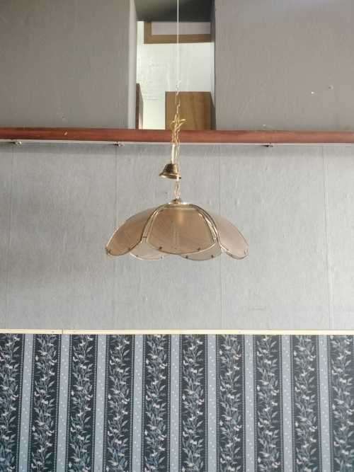 Vintage Hanging Lights with glass