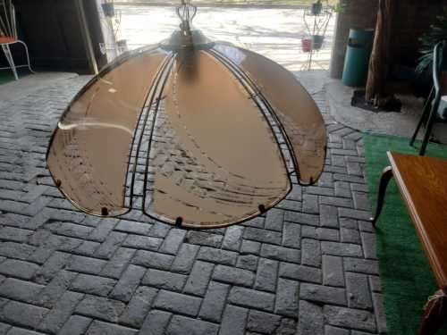 Vintage Hanging Lights with glass