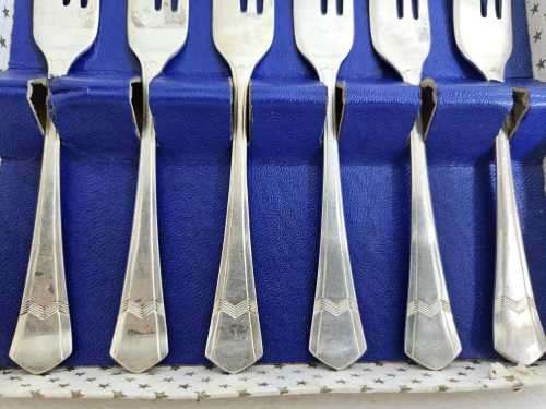 Vintage Silver Plated Cake Forks