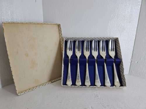Vintage Silver Plated Cake Forks