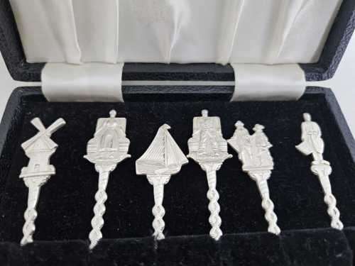 Set of Vintage Silver Cake Forks