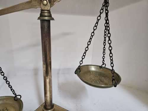 Scales of justice, law office decor, brass justice scales, lawyer art