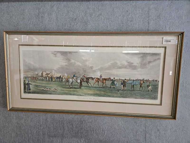 Ascot Heath Vintage Framed Horse Picture