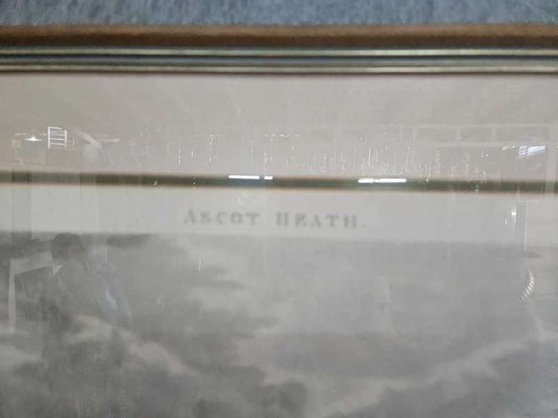 Ascot Heath Vintage Framed Horse Picture