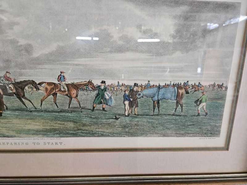 Ascot Heath Vintage Framed Horse Picture