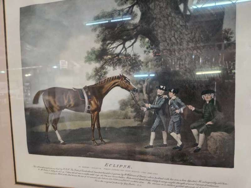 ECLPCE Vintage Framed Horse Picture