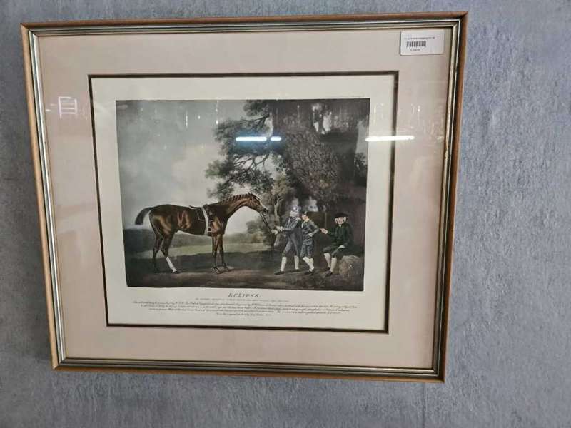 ECLPCE Vintage Framed Horse Picture