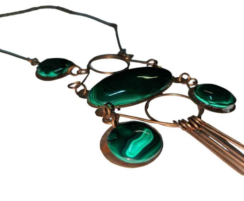 Malachite & Copper Necklace