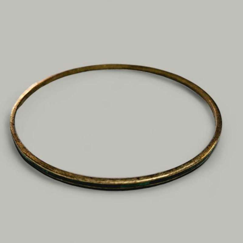 Malachite & Brass  Bangle