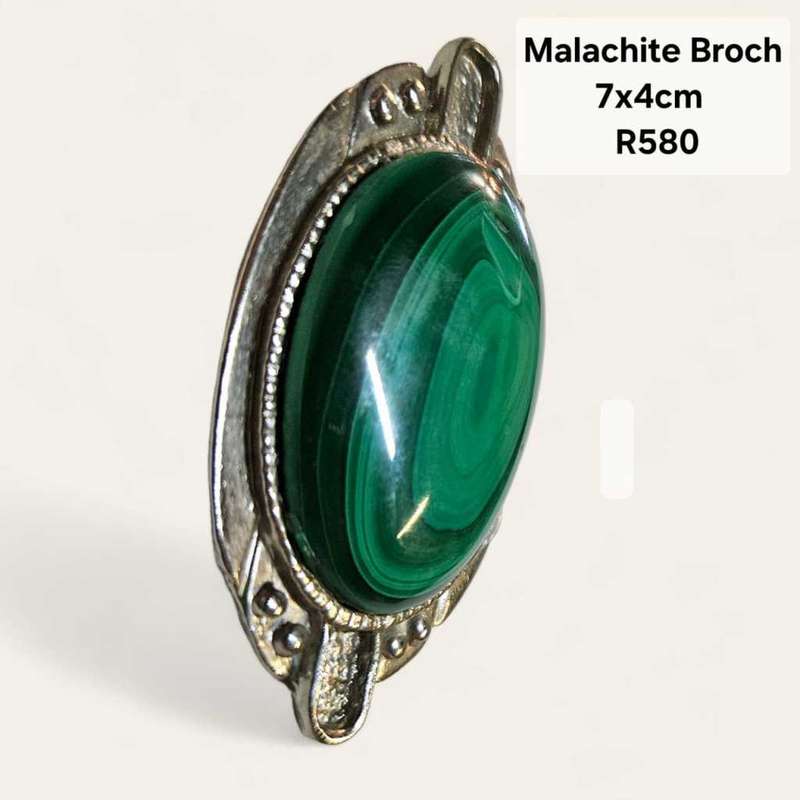 Malachite Brooch