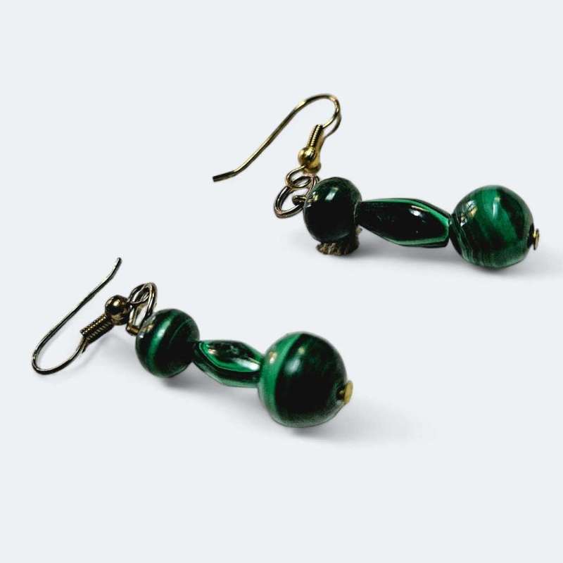 Malachite Drop Earrings