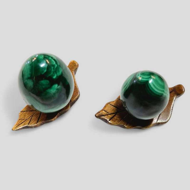 Malachite Gemstone Eggs