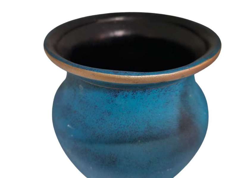 Ceramic Turquoise Flower Vase