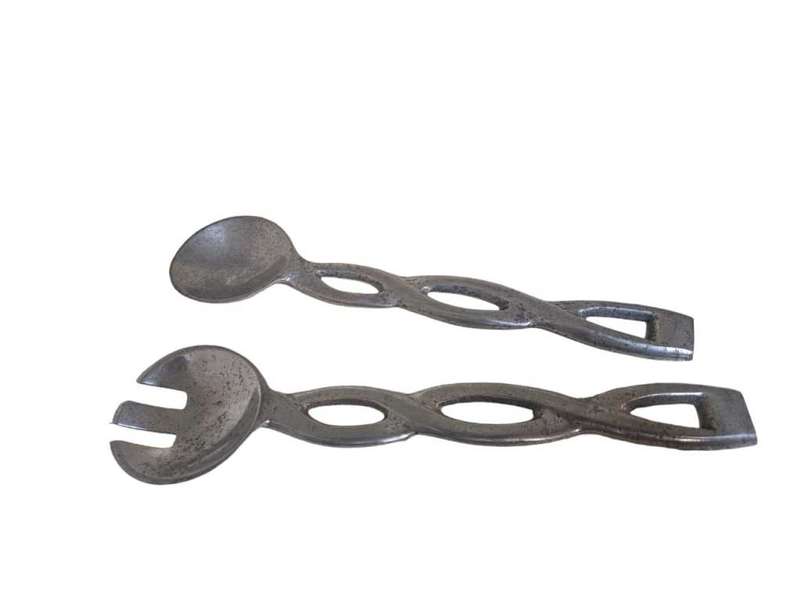 Pair Carrol Boys Style Salad Spoons