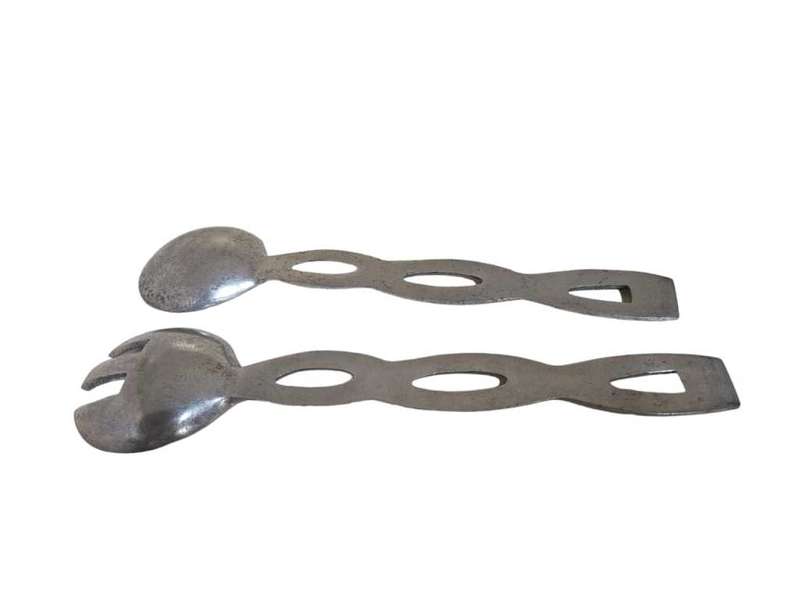 Pair Carrol Boys Style Salad Spoons