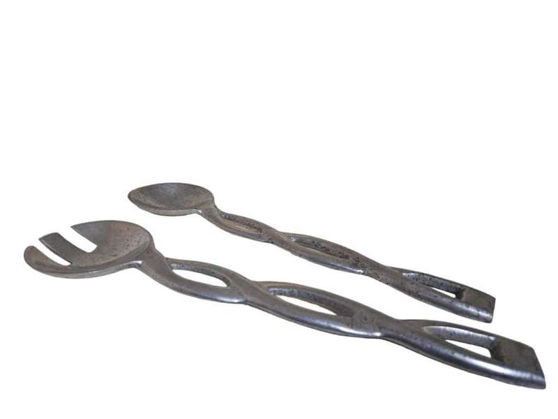Pair Carrol Boys Style Salad Spoons