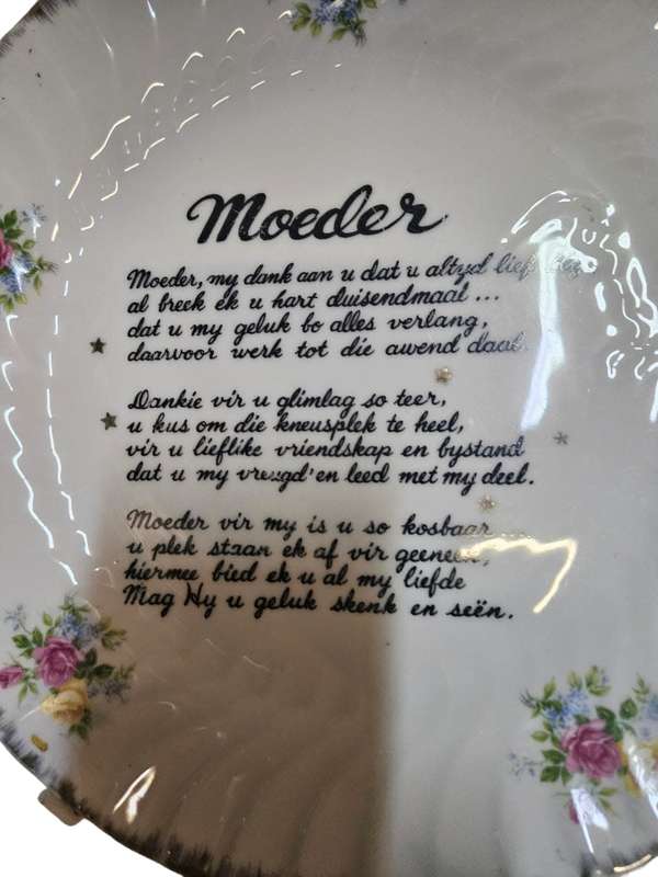 Mother Poem Plate by Elveco