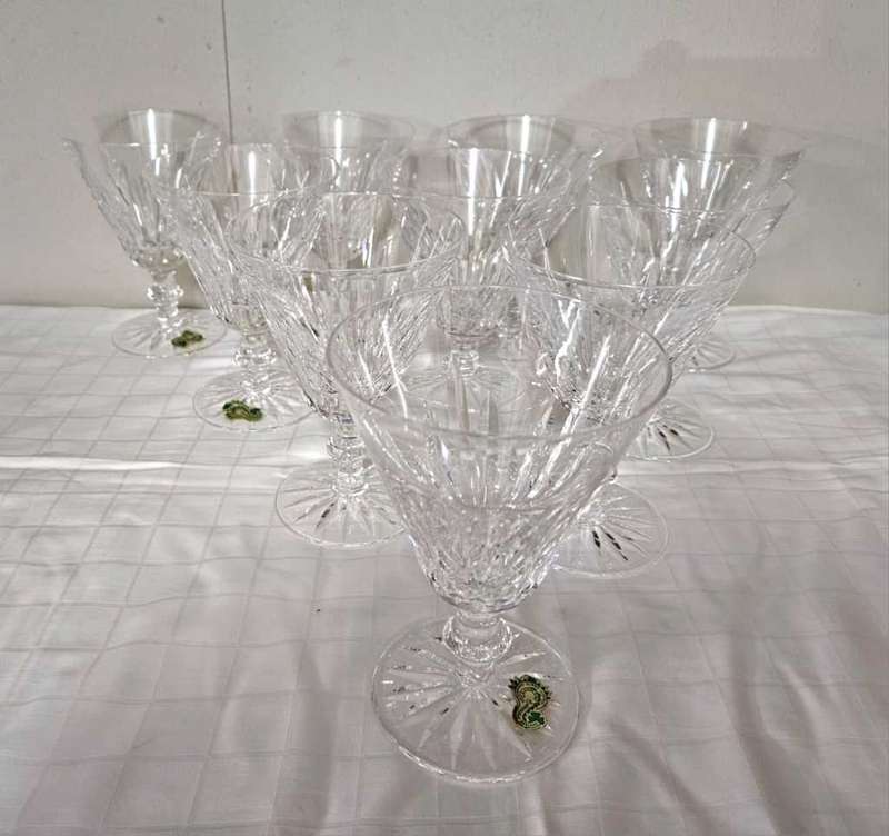 10 WATERFORD Red Wine Glasses