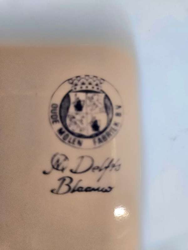 Delft Holland Oval Plate Oude Molen