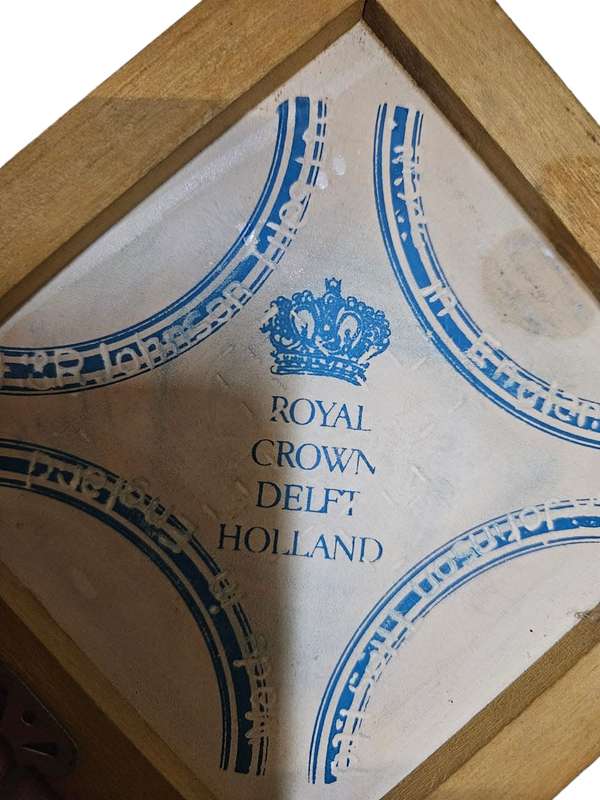 Delft Holland Royal Crown Framed Tiles