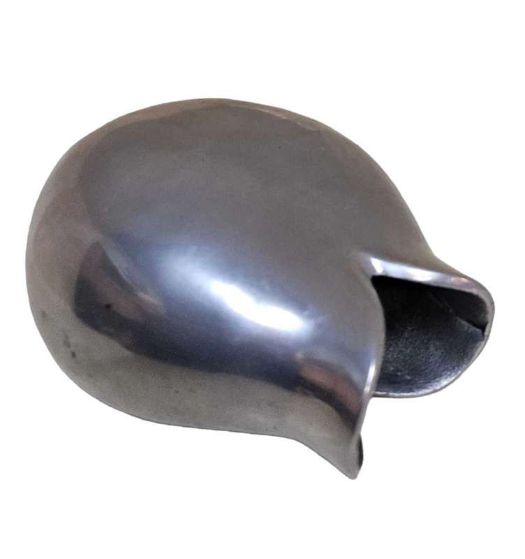 A Floral Shaped Aluminum Vase