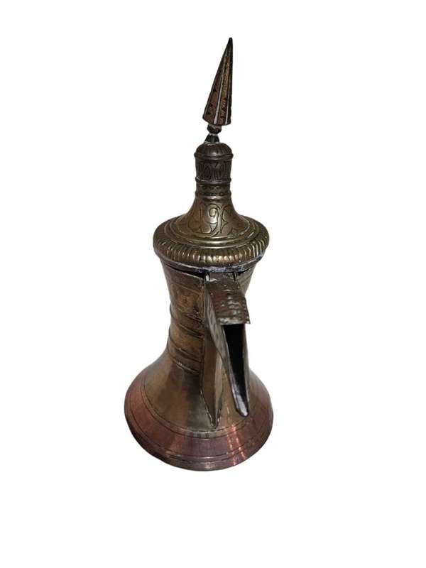 A Turkish / Islamic copper dallah coffee pot