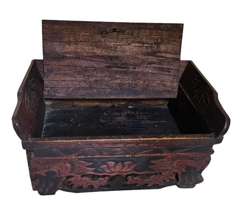 Antique Chinese Black Lacquered Box