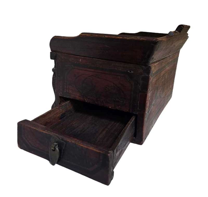 Antique Chinese Black Lacquered Box