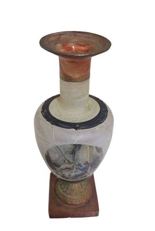 Murano Creazioni Silvestri Arte Crystal Vase Italy