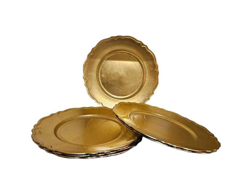 Set of six under plates