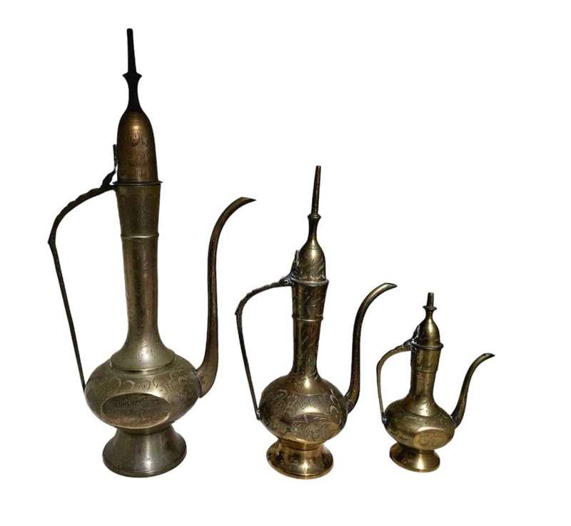Vintage Hand Crafted Brass Aftaba