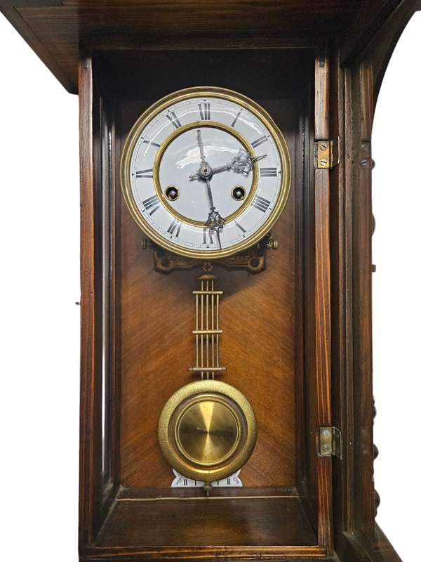 Antique Gustav Becker Horse top Vienna regulator, wall clock, in Beautiful Condition German style