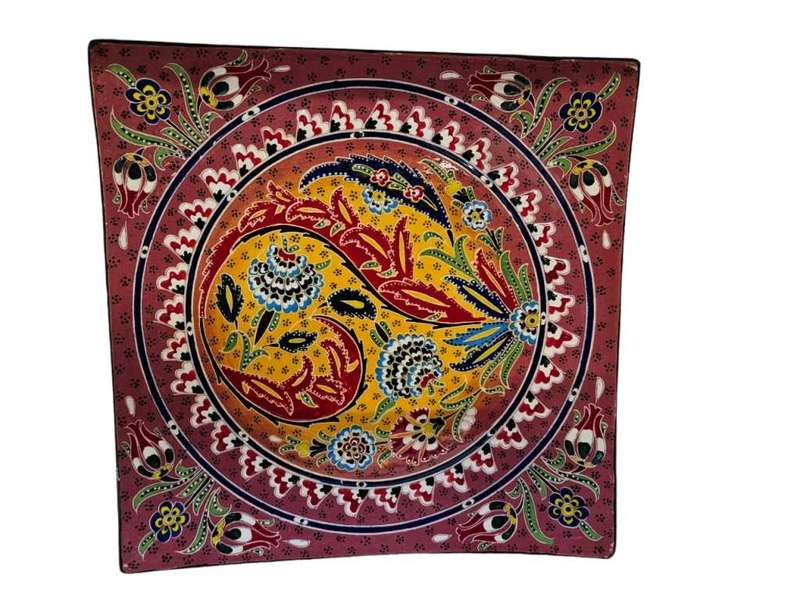 Turkish Hand Painted Gedikoglu Cini Plate