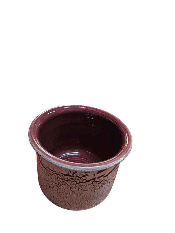 Cream & Maroon Planter