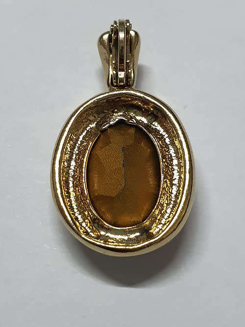 Blue Stone Costume Pendant