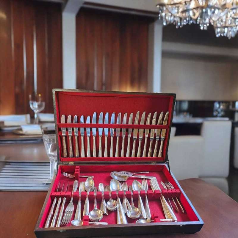 104 PC Angora Plate Cutlery set