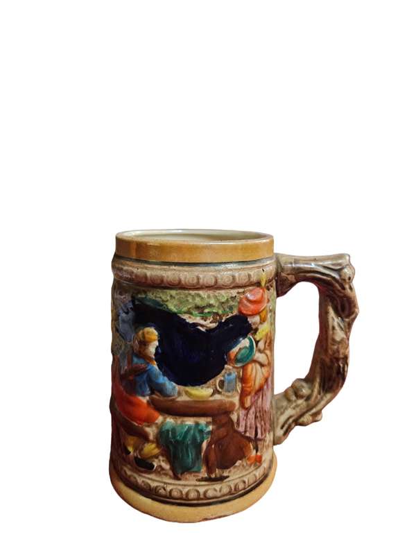 Vintage ceramic German beer mugs made in Germany
