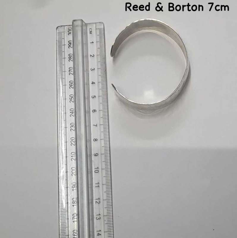 Antique Read & Borton +/- 1930 Sterling Silver hand Wrought Bangle