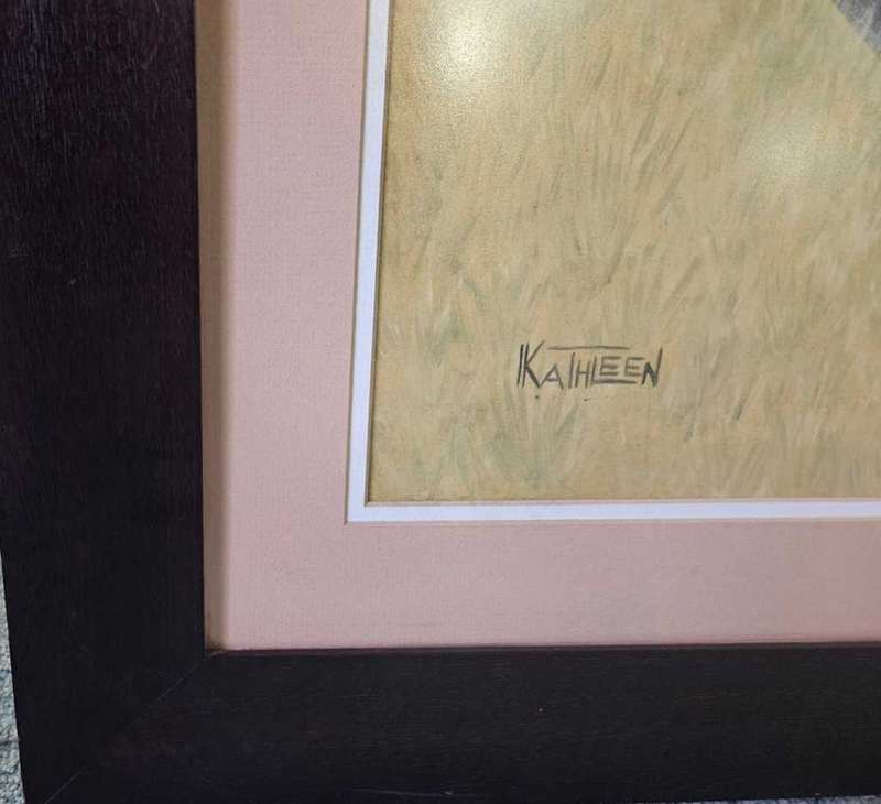 Old Framed Car Behind Glass by Kathleen