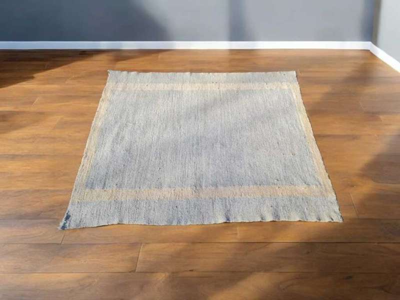 Vintge Light Blue wool carpet