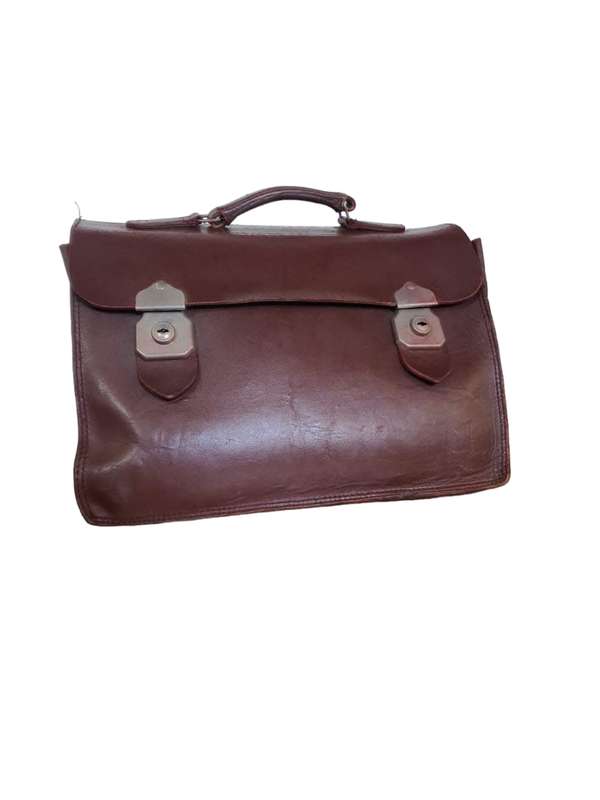 Old School Leather Briefcase