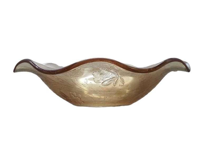 Vintage Carnival Glass Display/Snack Bowl
