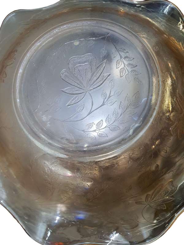 Vintage Carnival Glass Display/Snack Bowl