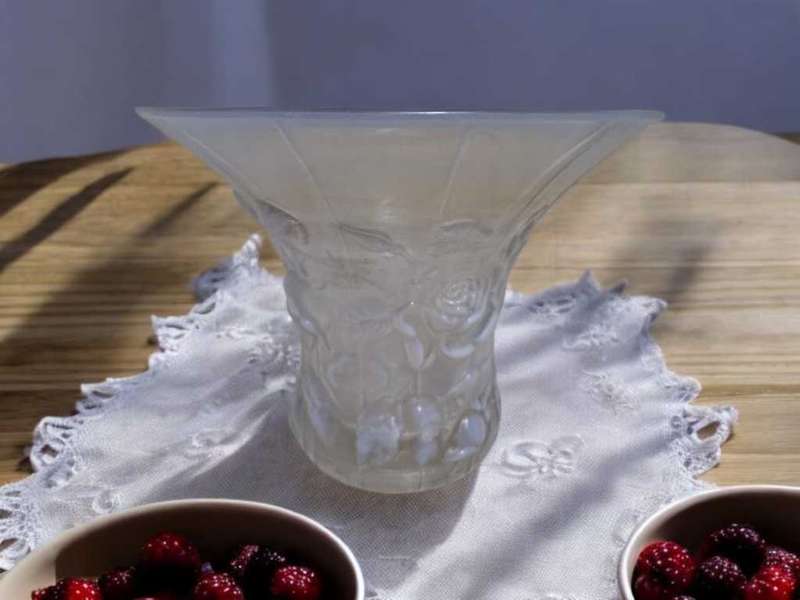 Antique Borolac glass vase
