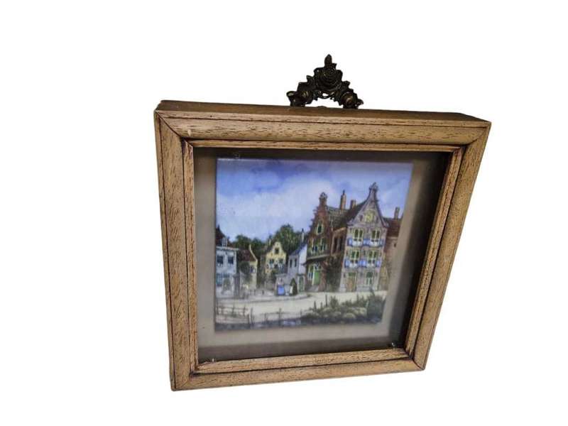 Framed Dutch Tile